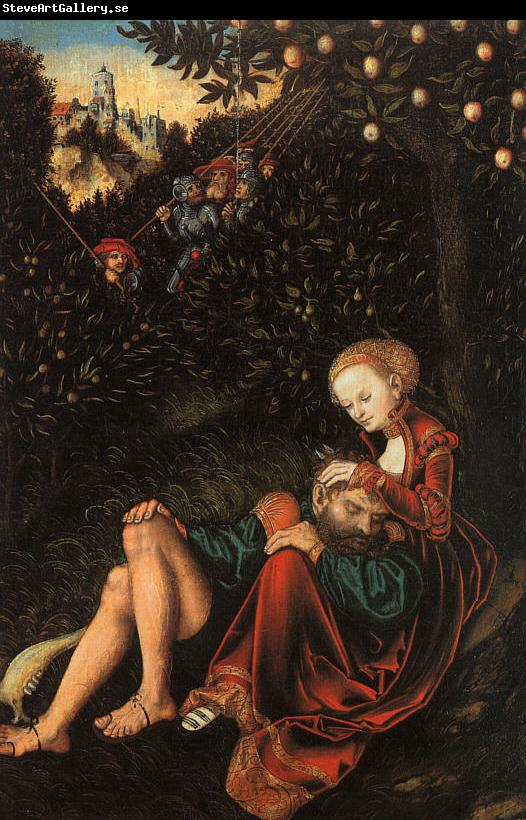 Lucas  Cranach Samson and Delilah